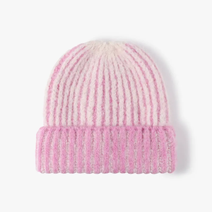 หมวกบีนนี่พับได้ลายกะโหลกถักอบอุ่นทันสมัยสำหรับเด็กผู้หญิง - Product Image 2