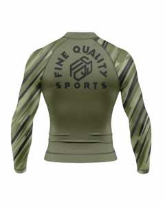 OEM Custom Front Logo Men's Compression Rash Guard Spandex/Polyester <b>UV</b> Protection Quick Dry Breathable MMA BJJ - Product Image 3