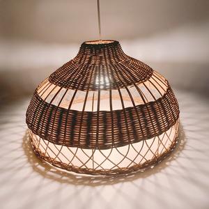 Hand Woven Lampshade Made of <b>Rattan</b> for Living Home Decor <b>Pendant</b> <b>Light</b> Ceiling Lamp <b>Light</b> for Resort Hotel Woven by Vietnamese - Product Image 5