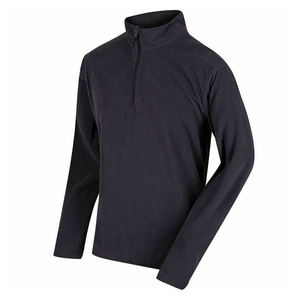 Haute qualité hommes quart Zip sweat noir couleur col montant pull à manches longues Street Wear sweats col rond pull - Product Image 5
