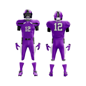 Meilleures ventes Nouveau style Sublimé Confortable Logo personnalisé Team Wear Maillots imprimés avec logo Nouveau design Maillot de football américain - Product Image 4