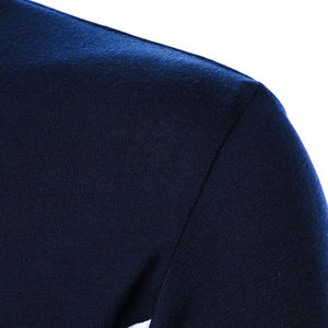 เสื้อโปโลสำหรับผู้ชายเสื้อกีฬาผ้าคอตตอนสีพื้นพิมพ์ลายออกแบบโลโก้ได้ตามต้องการ - Product Image 4