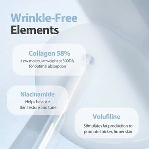 Cuidado de la Piel con Reparación Calmante, Marca Privada Vegana, Suero Reafirmante de Colágeno de Doble Capa de 30 ml, Crema de Colágeno en Suero para Maquillaje - Product Image 4