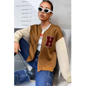 Chaqueta Varsity Ligera para Mujer, Talla Grande, Nueva Colección 2026, OEM, Tejido Transpirable, Estilo Casual - Product Image 1