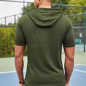 Oferta Especial: Conjunto de Sudadera con Capucha y Pantalones Cortos para Hombre, Talla Grande, Casual, Color Sólido, Transpirable, Cintura Elástica - Product Image 3