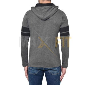 เสื้อฮู้ดแบบสวมหัวสำหรับผู้ชายเสื้อผ้าแนวสตรีทผ้าคอตตอนโพลีเอสเตอร์แฟชั่นล่าสุด - Product Image 4