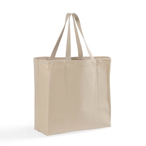 Sac fourre-tout en sergé à porter à l'épaule, en coton écologique, avec lettres et impression sérigraphiée, pour usage quotidien et idéal comme cadeau, en matériau PP - Product Image 4