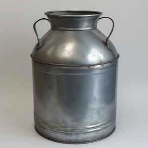 Lata de leche galvanizada de primera calidad con forma fuerte, perfecta para decoración de jardines, hogares y espacios al aire libre - Product Image 2