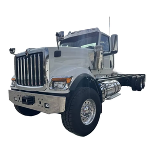 Camion benne d'occasion 2012-2017 IN-TER/NATI/ONAL Châssis de cabine Moteur diesel 10 cylindres >450ch Caméra arrière 360° Écran tactile 6X4 Gauche - Product Image 1