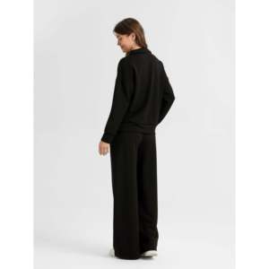 Sudadera con capucha de punto elegante para mujer, con media cremallera, estampada, lavada, con cuentas, informal, para estar en casa o descansar - Product Image 5