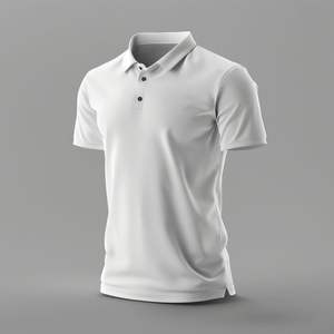 Nuevo Polo para hombre, manga corta, Piqué liso, estilo de diseñador ajustado - Product Image 3