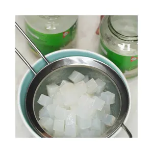 越南方形立方体Nata De Coco，用于制作果汁和饮料甜可口的椰子果冻，糖浆来自99黄金数据