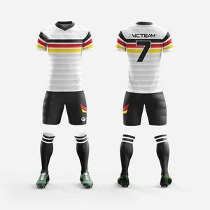 ชุดฟุตบอลแบบซับลิเมชันพร้อมบริการ OEM ชุดเครื่องแบบทีมฟุตบอลชุดเครื่องแบบทีมฟุตบอลแบบออกแบบได้ตามต้องการ - Product Image 1