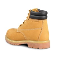 Bottes de Travail Personnalisées pour Hommes en Cuir Véritable, Imperméables, à Embout d'Acier, Avec Semelle Intérieure en Tissu Durable, Utilitaire et de Construction