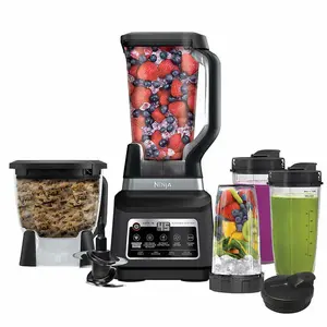 Liquidificador 1500W Ninjas BL770 Mega Sistema de Cozinha, para Smoothies, Processamento de Alimentos, Massa, Bebidas e Mais, Jarra Misturadora de 72 onças