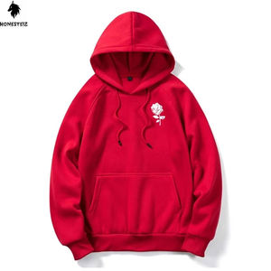 เสื้อมีฮู้ดผ้าซักแบบวินเทจผ้าคอตตอนเนื้อหนาพิมพ์ลายเทอร์รี่เสื้อสเวตเชิ้ตสำหรับผู้ชายปักลายนูนทึบสำหรับฤดูหนาว - Product Image 1