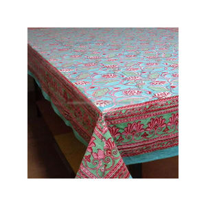 Último mantel de comedor hecho a mano Indigo directo de fábrica bloque indio impreso precio al por mayor - Product Image 3