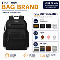Sac à dos pour ordinateur portable de haute qualité avec logo personnalisé pour les voyages d'affaires, sac à dos pour hommes