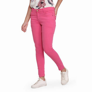 Pantalones de Mezclilla Ajustados de Alta Calidad para Mujer, Color Sólido, Uso Diario, Transpirables, de Algodón, Servicio OEM para Invierno - Product Image 4