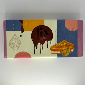 Barre de chocolat à la pistache 7oz |   Barre de chocolat célèbre de Dubaï |   Barres de chocolat Fix, barre de chocolat à la pistache - Product Image 6