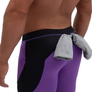 เลกกิ้งเอวยางยืดสำหรับผู้ชายเลกกิ้งออกแบบใหม่น้ำหนักเบาบริการ OEM - Product Image 4