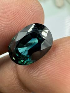 Teel saphir naturel de haute qualité pierre précieuse en vrac vert ovale coupe IGI certifié 6mm oeil propre diamant noir rose rouge - Product Image 4