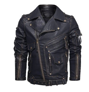 Chaquetas de Cuero para Hombre, Diseño Impermeable Ecológico de Invierno, a Bajo Precio, Totalmente Personalizadas, de Cuero Vacuno Genuino - Product Image 1