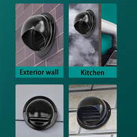 Pièces du système HVAC Couvercle d'évent du séchoir d'échappement Bureau Cuisine Salle de bain Ventilation Métal Montage mural Nez de taureau Soffite Sortie d'évent