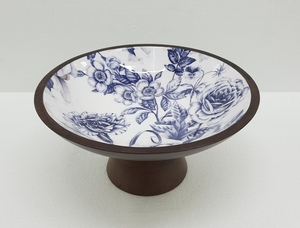 Premium Quality Wooden and Meena Work Kitchenware Bowl Round Shape Solid Wood Tabletop Home <b>Dinnerware</b> Bowl Handmade - Product Image 6