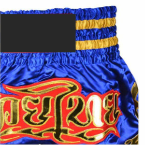 Short de combat de Muay Thai brodé sur mesure Short d'entraînement en Satin de soie Short d'entraînement sportif unisexe de Muay Thai nouvel arrivage - Product Image 4