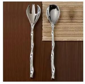 ชุดเครื่องใช้บนโต๊ะอาหารโลหะสีทองที่มีด้ามจับหินอ่อนชุดเครื่องใช้บนโต๊ะอาหารแบบใหม่ล่าสุดสำหรับใช้ในบ้านโรงแรมเครื่องครัว - Product Image 2