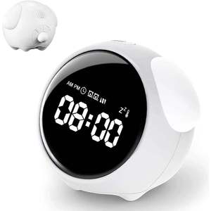 Cute <b>Digital</b> Alarm <b>Clock</b> for Kids Modern Small Sensor <b>Wall</b> <b>Clock</b> for Bedroom Office Living Kitchen Convenient Electronic Desktop - Product Image 4