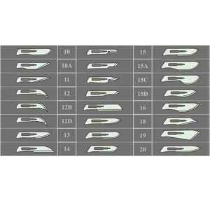 ใบมีดผ่าตัดแบบ microsurgery ทางการแพทย์ใบมีด #11ใบเล็ก100ชิ้นต้นกำเนิดมีดผ่าตัดตาคงที่ - Product Image 2