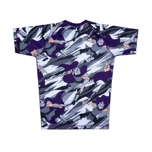 Best Quality Men's Rash Guard Sublimation Printed Spandex for BJJ Gym <b>Surfing</b> Compression MMA Shirts Canvas Washed Technique - Product Image 2