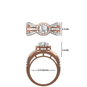 Bagues de mariage en diamant de laboratoire personnalisables certifiées avec sertissage princesse invisible Bijoux en or 10K 14K 18K - Product Image 2