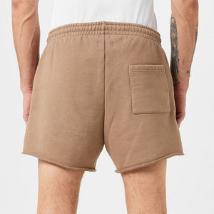 กางเกงขาสั้นจ็อกเกอร์ผ้าเฟรนช์เทอร์รี่ลายเรียบสำหรับผู้ชาย น้ำหนักปานกลาง เหมาะสำหรับออกกำลังกาย ระบายอากาศได้ดี เป็นมิตรต่อสิ่งแวดล้อม มีเชือกผูก - Product Image 2