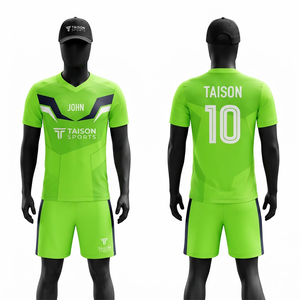 Men Field Hockey Uniform 220g Premium Polyester Interlock Fabric Short Sublimated Jersey <b>Skirt</b> Front Lime Green Teal Panels - Product Image 1
