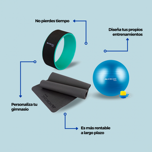 Mobiclinic Home Gym Pack EVA <b>Yoga</b> Ring and Block Pilates <b>Ball</b> <b>Yoga</b> Wheel with Convenient Bag Packaging - Product Image 4