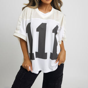 2025 vente en gros vêtements pour femmes Boxy Fan Jersey fabriqué au Pakistan Hip Hop meilleures femmes Boxy Fan Jersey - Product Image 4