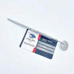 กล่องสแตนเลสทรงปากสำหรับต่อขนตาอุปกรณ์ต่อขนตาโลโก้และสีออกแบบได้ตามต้องการ - Product Image 1