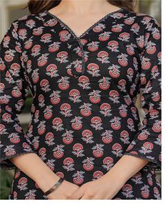 เสื้อผ้าอินเดียสำหรับผู้หญิงผ้าคอตตอนแท้สไตล์อินเดีย - Product Image 3