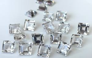 บุษราคัมสีขาวธรรมชาติตัดเป็นเหลี่ยมเพชรพลอยหลวมสีขาวบุษราคัม - Product Image 4