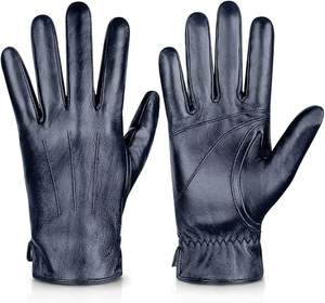 Trendiness unisexe Premium en cuir véritable gants de moto pour hommes gants d'équitation à écran tactile avec conception de protection des articulations - Product Image 1