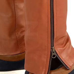 Pantalones de Cuero Casuales Ligeros para Hombre con Diseño Moderno y Logotipo Personalizado, Servicio OEM, Cómodos, Transpirables y de Alta Calidad - Product Image 6