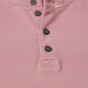 <b>Men</b> Raglan <b>Henley</b> Shirt Modern Casual Wear OEM Custom Logo Design Twill Spring 100% Cotton Breathable Clothing - Product Image 5