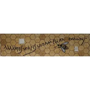 อุปกรณ์เสริมกระเบื้องโมเสคหินอ่อนผนังกันน้ำกระเด็นสำหรับห้องครัวลายผึ้งสีสันสดใส - Product Image 1