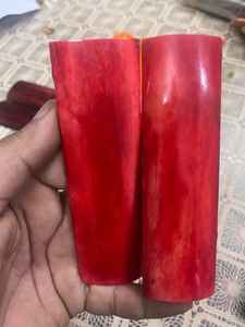 Cuerno de búfalo de agua miel/escamas rayadas de hueso hoja fija manijas de cuchillo de caza cuchillo de cocina escamas mango juego de espacios en blanco India - Product Image 4