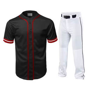 Ensemble d'uniformes de baseball pour adultes personnalisés de qualité supérieure vêtements de sport respirants short grande taille à séchage rapide équipe à manches courtes - Product Image 1