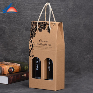 Boîte de papier à vin pliable de qualité supérieure du Vietnam-Conception peu encombrante-Matériau recyclable-Options de couleur et d'impression personnalisées - Product Image 1