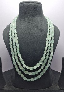 100% Pure Quality Natural Russian Emerald Beryl Neckless 546ct 7x9-18x11mm Cuentas de piedra para la fabricación de joyas-Fabricante mayorista - Product Image 4